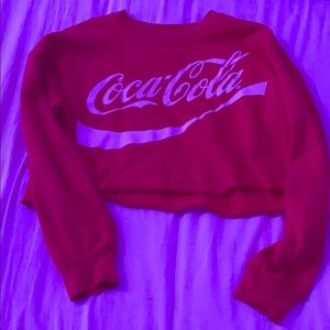 red coca cola sweatshirt